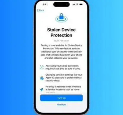 萨嘎苹果授权维修店分享被盗设备保护功能开启方法 