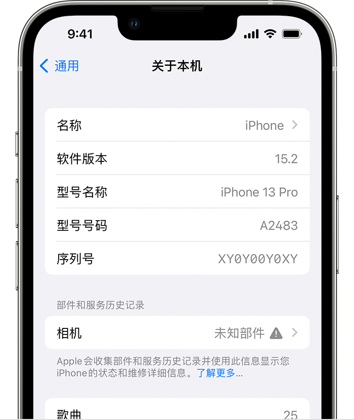 萨嘎苹果维修分享iPhone 出现提示相机“未知部件”是什么原因？ 