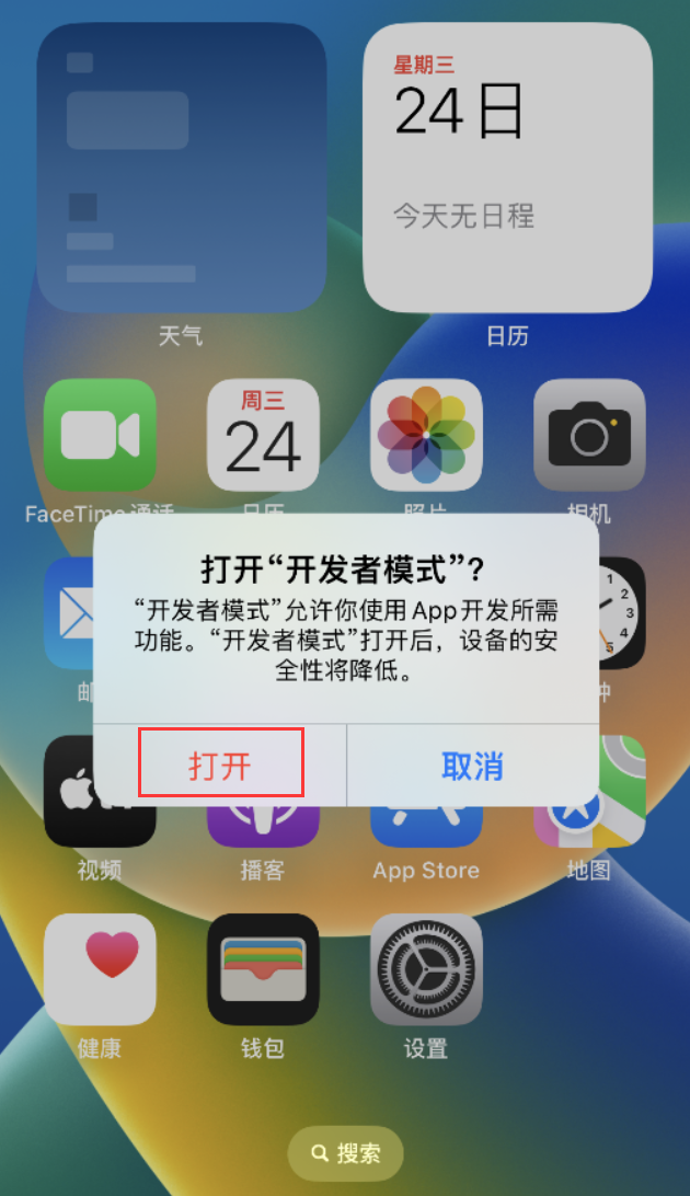 萨嘎苹果手机维修分享如何打开开发者模式 
