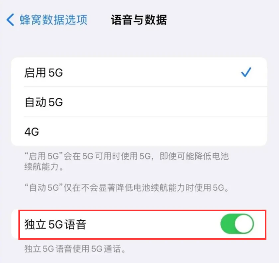 萨嘎苹果14维修分享iPhone 14 Pro如何开启VoNR 
